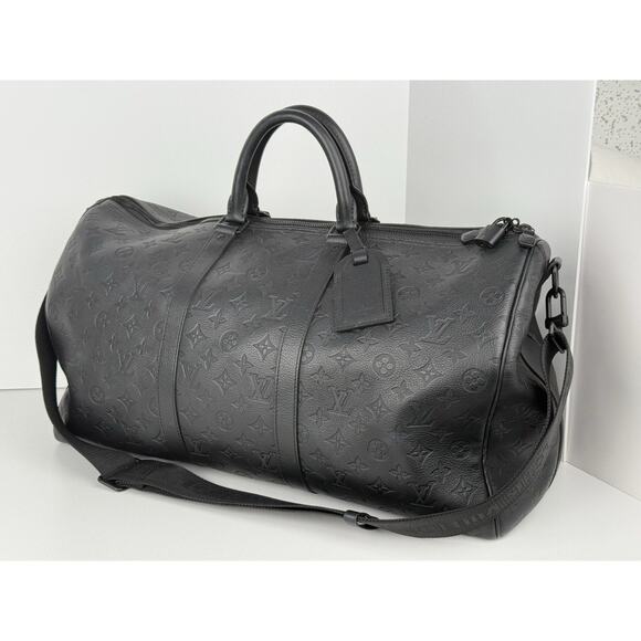 Louis Vuitton Keepall Bandouliere 50 Empriente Monogram Duffle Bag - Picture 1 of 13